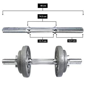 Par de mancuernas de peso ajustable de 25 lbs cada una